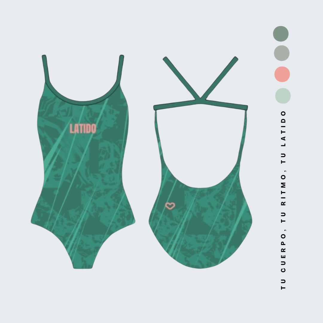 Vestido de baño Verde Salvaje